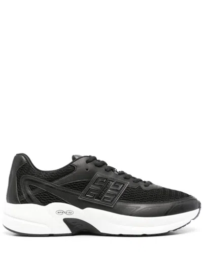 Shop Givenchy Nfnty-52 Eco Leather Sneakers In Black