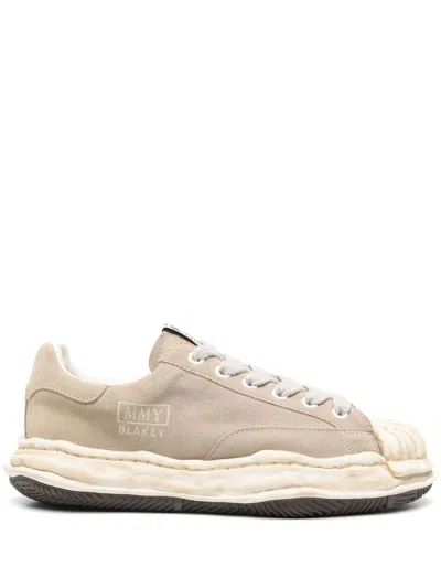 Miharayasuhiro Blakey Original Sole Canvas Sneakers In Brown