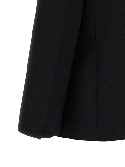 Jil Sander Single-breasted Blazer With Notch Lapel In Black