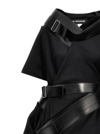 Shop Junya Watanabe Asymmetrical Coat In Black