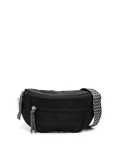 Shop Lanvin Small Curb Bum Bag In Black