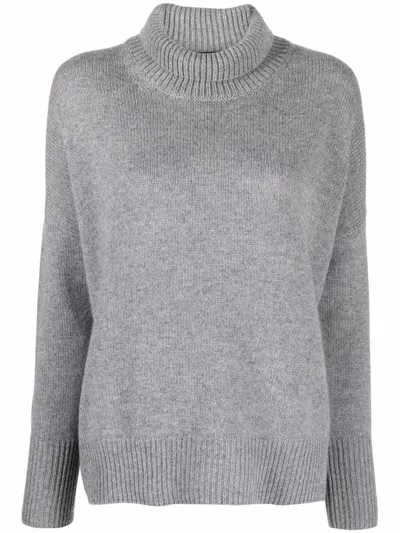 Lisa Yang Heidi Cashmere Turtleneck Sweater In Light Grey