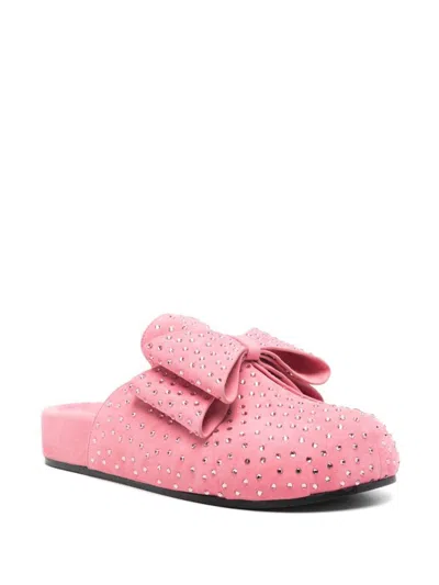 Shop Mach & Mach Le Cadeau Leather Mules In Pink