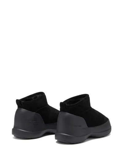 Moon Boot Capsule Moon Boot Luna Low Suede Snow Boots In Black