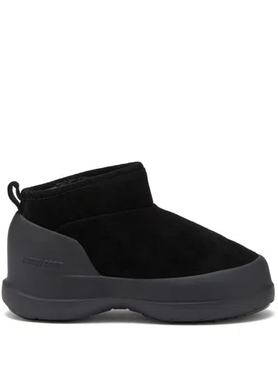 Moon Boot Capsule Moon Boot Luna Low Suede Snow Boots In Black