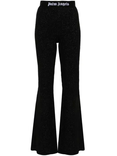 Palm Angels Black Elasticized Lounge Pants In Black