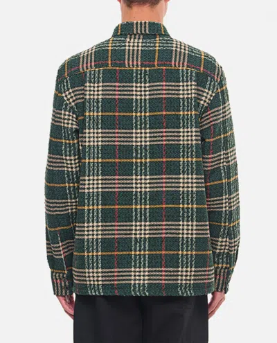 Les Deux Kaleb Plaid Overshirt In Green