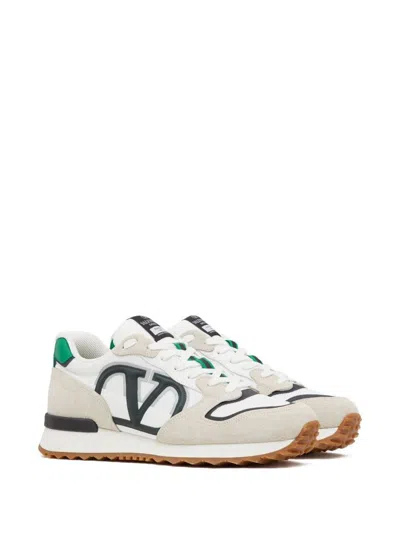 Shop Valentino Garavani Vlogo Pace Sneakers In Green