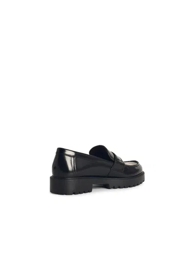 Tory Burch 20mm Classic Lug Brushed Leather Loafers In Black