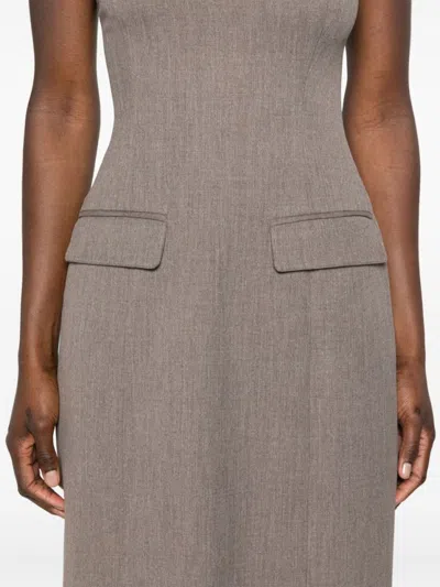 Beaufille Brown Callie Maxi Dress In Brown