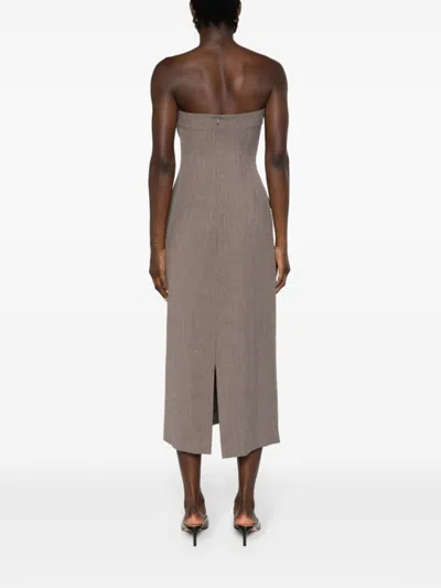 Beaufille Brown Callie Maxi Dress In Brown