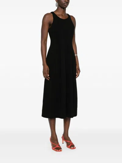 Auralee Cotton Dress In Black