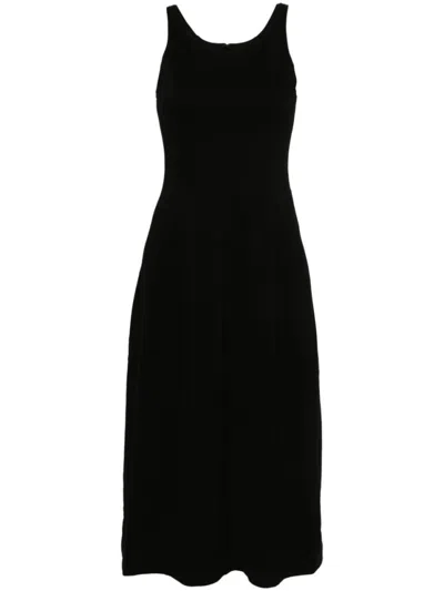 Auralee Cotton Dress In Black
