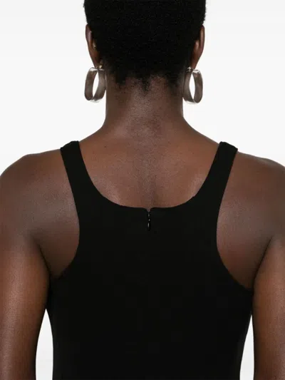 Auralee Cotton Dress In Black