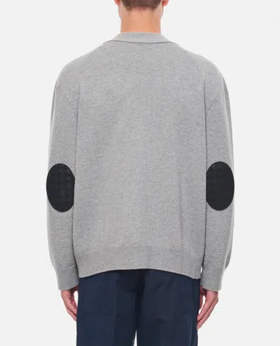 Bottega Veneta Grey Cashmere Cardigan In Grey