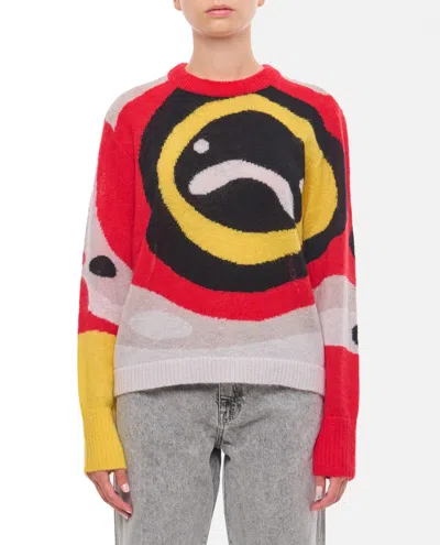 Charles Jeffrey Loverboy Abstract-print Crew-neck Sweater In Multicolor