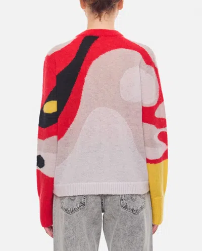 Charles Jeffrey Loverboy Abstract-print Crew-neck Sweater In Multicolor