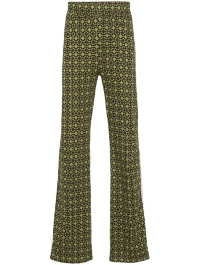 Shop Wales Bonner Textured Trousers In Green
