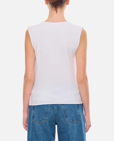 Charles Jeffrey Loverboy Tank Top With Knit Patch In White