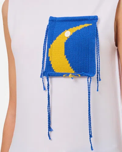 Charles Jeffrey Loverboy Tank Top With Knit Patch In White