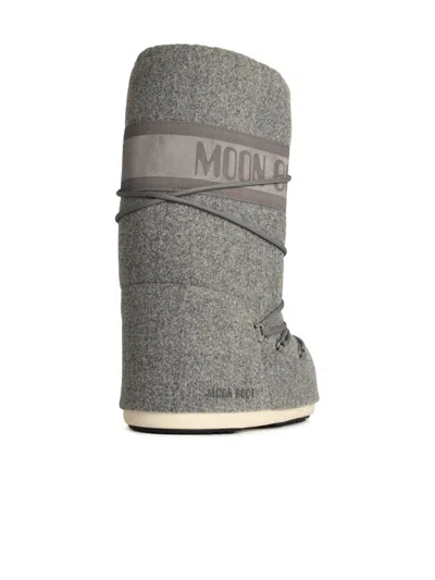 Moonboot Moon Boot 'icon' In Grey Fabric In Grey