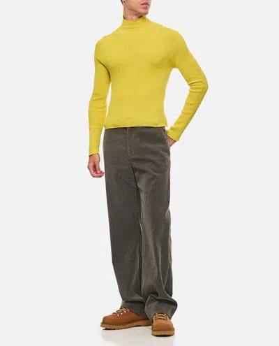 Rier Light Yellow Turtleneck Pullover In Yellow