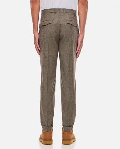 Pt01 Belt-loop Casual Pants In Brown