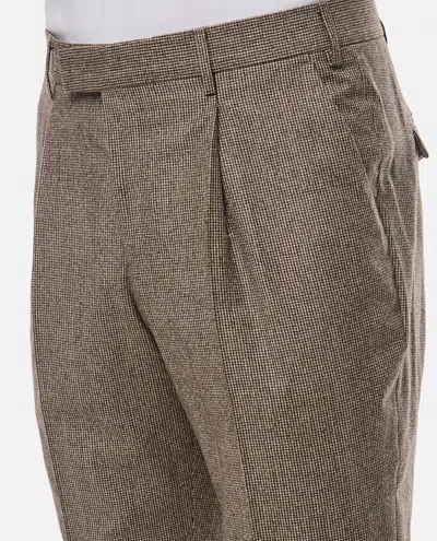 Pt01 Belt-loop Casual Pants In Brown