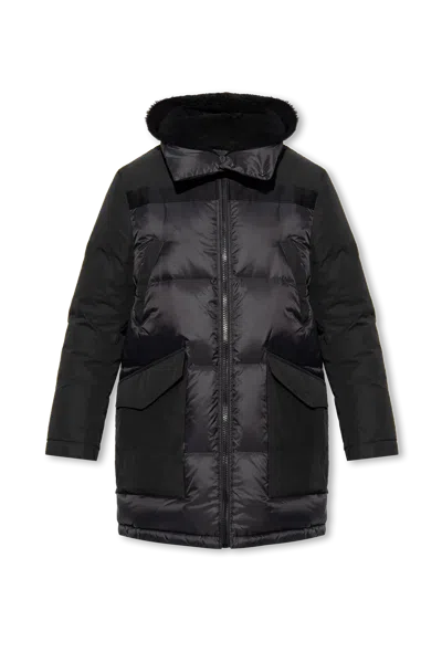 Yves Salomon Down Jacket In Black