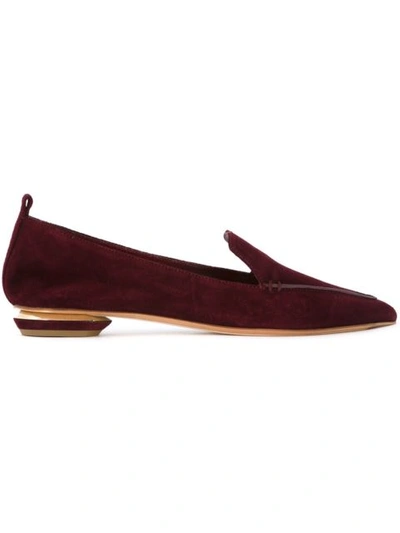 Shop Nicholas Kirkwood 18mm Beya Loafers - Red