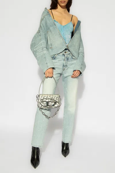 Diesel ‘de-marge-fse' Denim Jacket In Light Blue