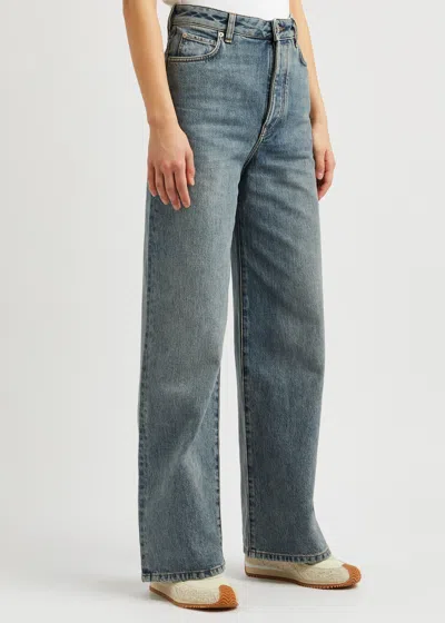 Shop Loewe Wide-leg Jeans In Denim