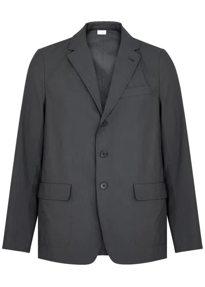 Dries Van Noten Bilbo Cotton-blend Blazer In Dark Grey