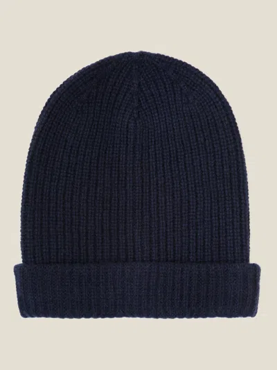 Luca Faloni Cashmere - 4-ply Beanie In Midnight Blue