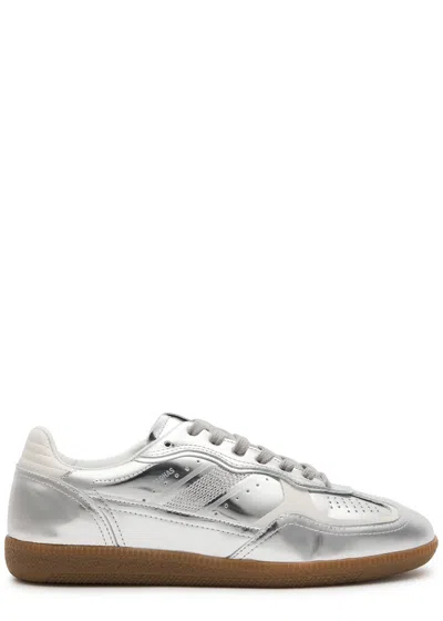 Alohas Tb.490 Rife Shimmer Metallic Leather Sneakers In Silver
