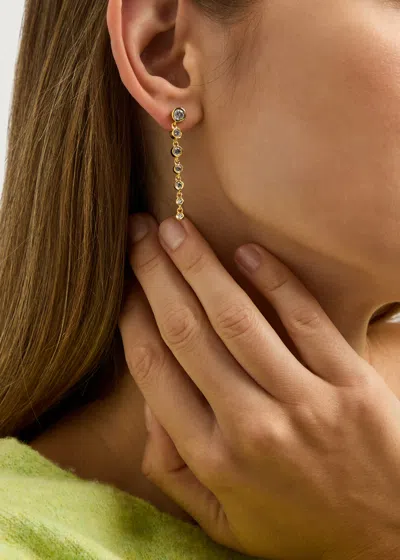 Daphine Cleo 18kt Gold-plated Drop Earrings In Gold