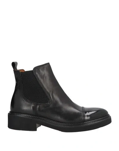 Calpierre Woman Ankle Boots Black Size 8 Soft Leather In Black