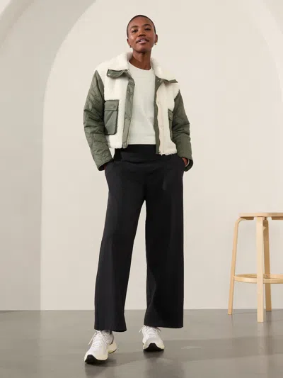 ATHLETA FLEECE HYBRID JACKET 