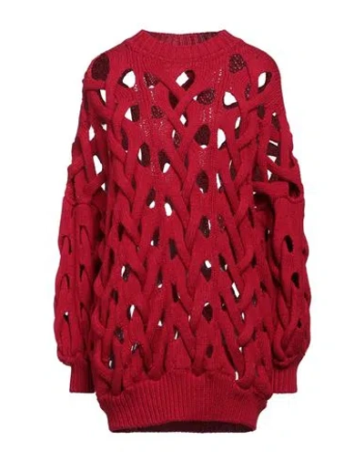 ISABEL MARANT ISABEL MARANT WOMAN SWEATER RED SIZE 0 MERINO WOOL, POLYAMIDE 