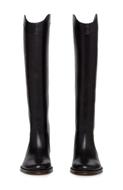 Paige Raina Knee High Riding Boot In Black