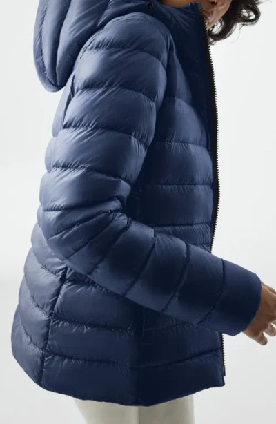 Canada Goose Cypress Hooded Down Jacket In Atlantic Nvy-bleu Mar Atlan