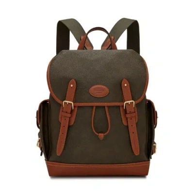 Mulberry Heritage Eco Scotchgrain Backpack In Mole-cognac