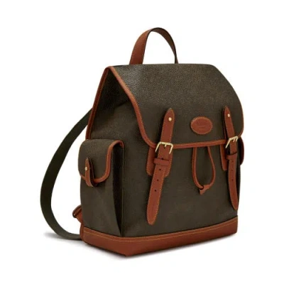 Mulberry Heritage Eco Scotchgrain Backpack In Mole-cognac