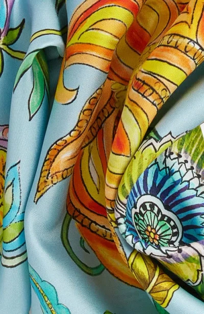 Echo Sunkissed Silk Square Scarf In Sky Blue