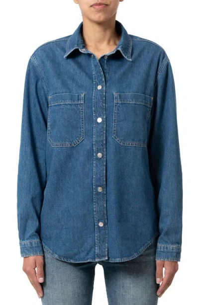 Mavi Jeans Alesta Denim Button-up Shirt In Dark Classic Blue