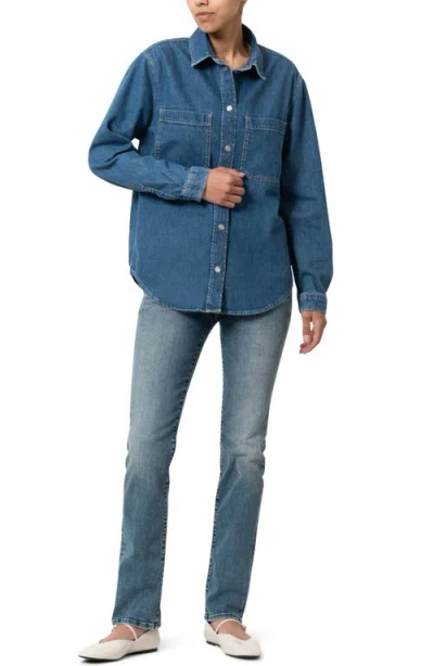 Mavi Jeans Alesta Denim Button-up Shirt In Dark Classic Blue