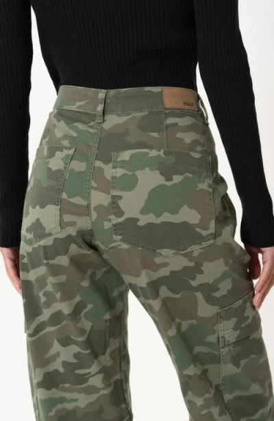 Mavi Jeans Vinnie Camo Ankle Cargo Pants In Khaki Camo Twill