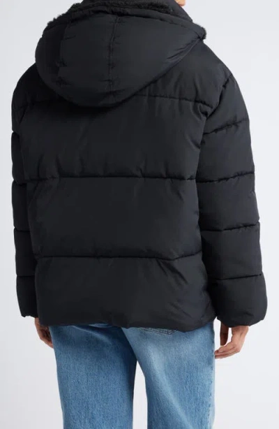 Ugg(r) Kennedy Water Resistant Hooded Puffer Jacket In Black