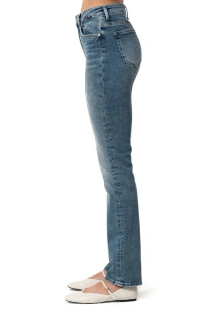 Mavi Jeans Kendra High Waist Straight Leg Jeans In Light Used Flex Blue