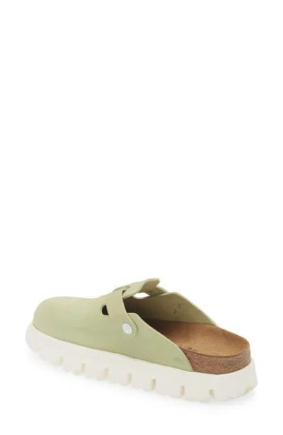 Shop Birkenstock Boston Chunky Platform Clog In Faded Lime